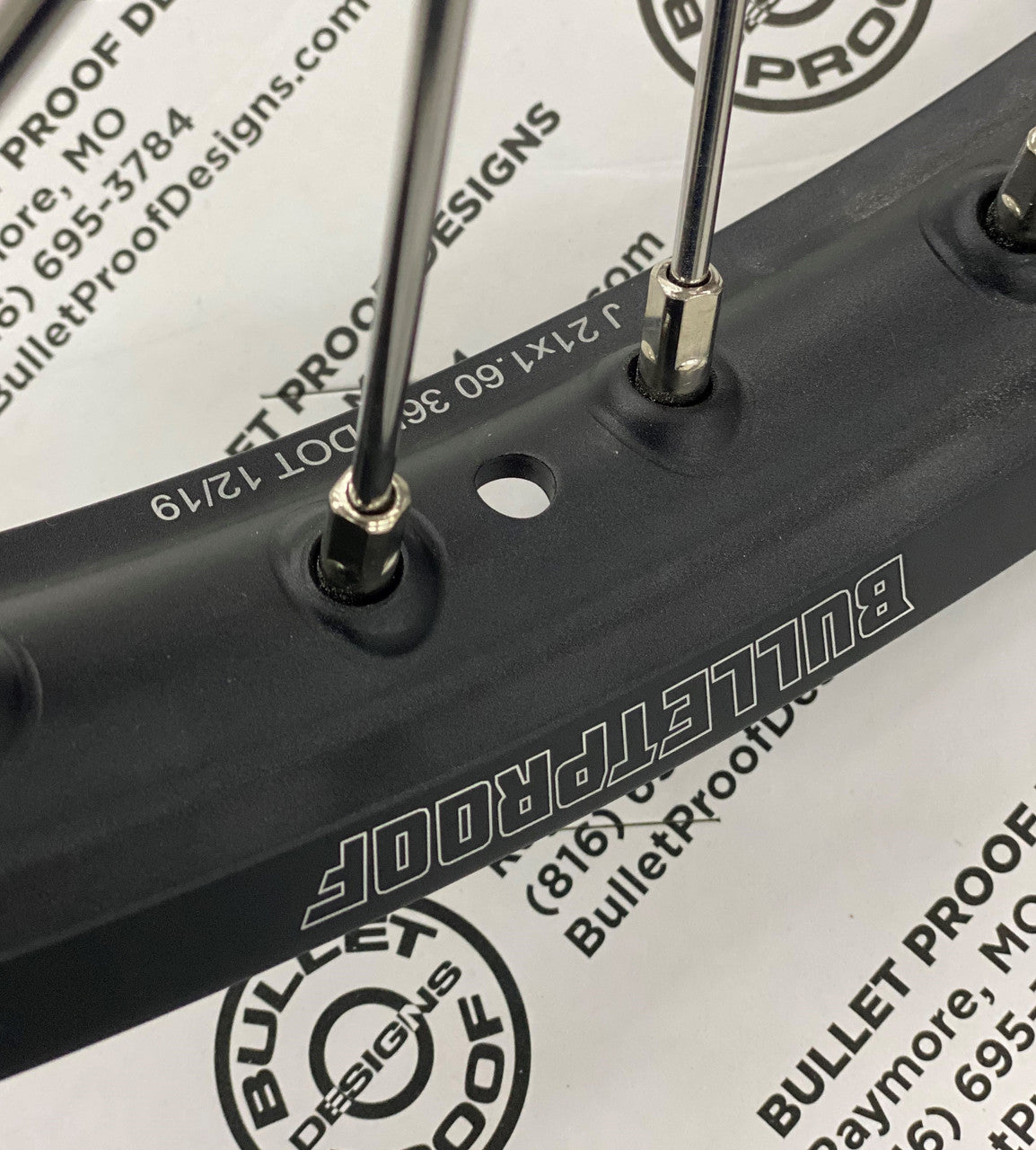 Bullet Proof Designs Wheelset (21 in. / 18 in.)