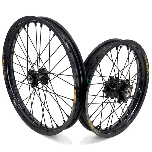 KKE 19 in. / 16 in. Spoke Alloy Wheels with Black Takasago EXCEL Rims - Talaria Sting