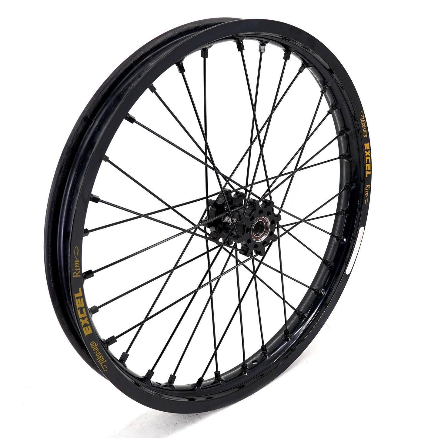 KKE 19 in. / 16 in. Spoke Alloy Wheels with Black Takasago EXCEL Rims - Talaria Sting