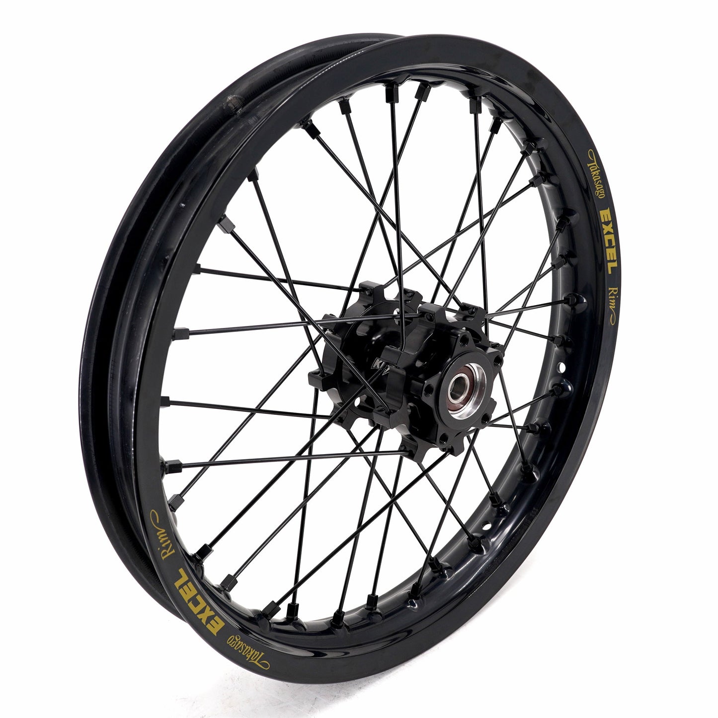 KKE 19 in. / 16 in. Spoke Alloy Wheels with Black Takasago EXCEL Rims - Talaria Sting