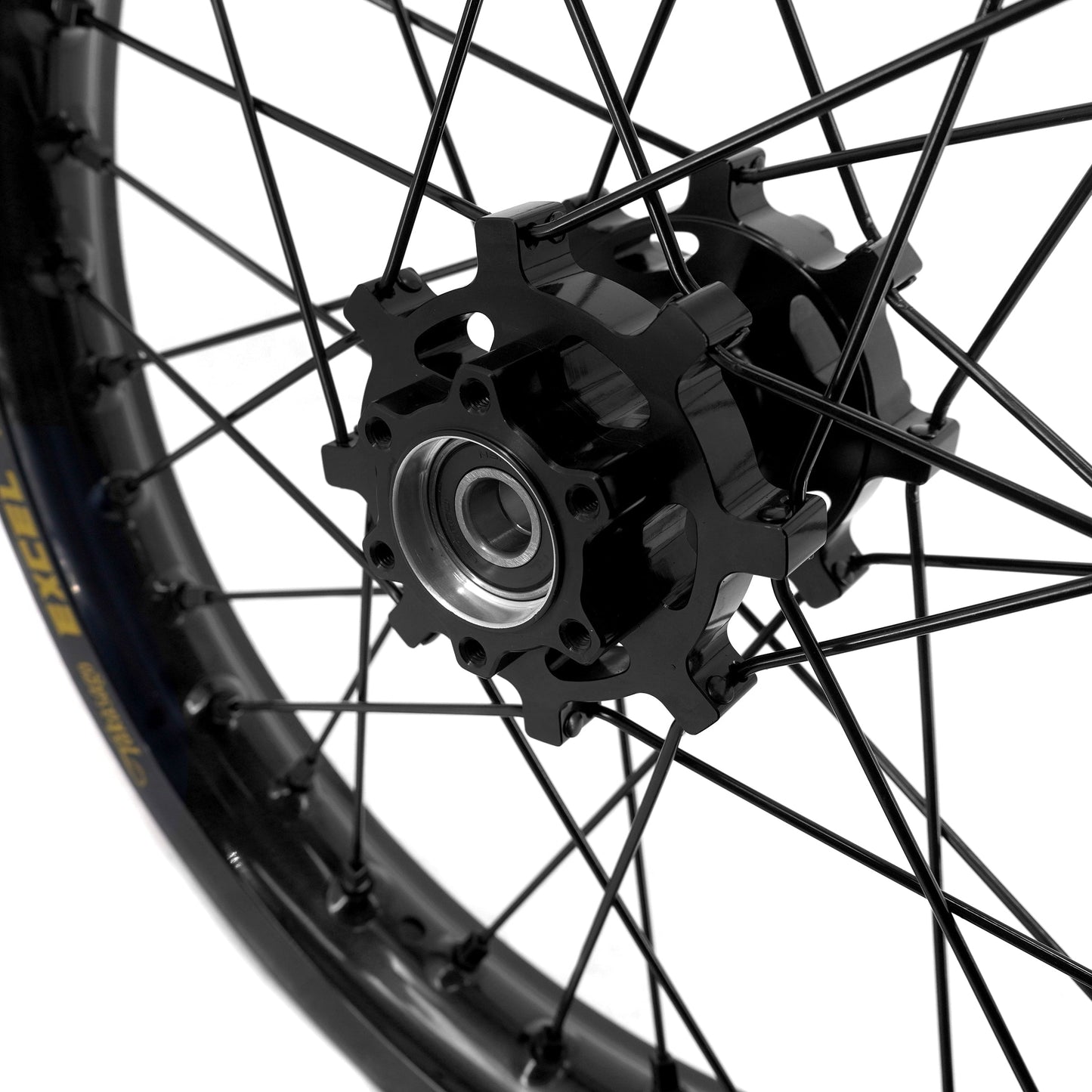 KKE 19 in. / 16 in. Spoke Alloy Wheels with Black Takasago EXCEL Rims - Talaria Sting