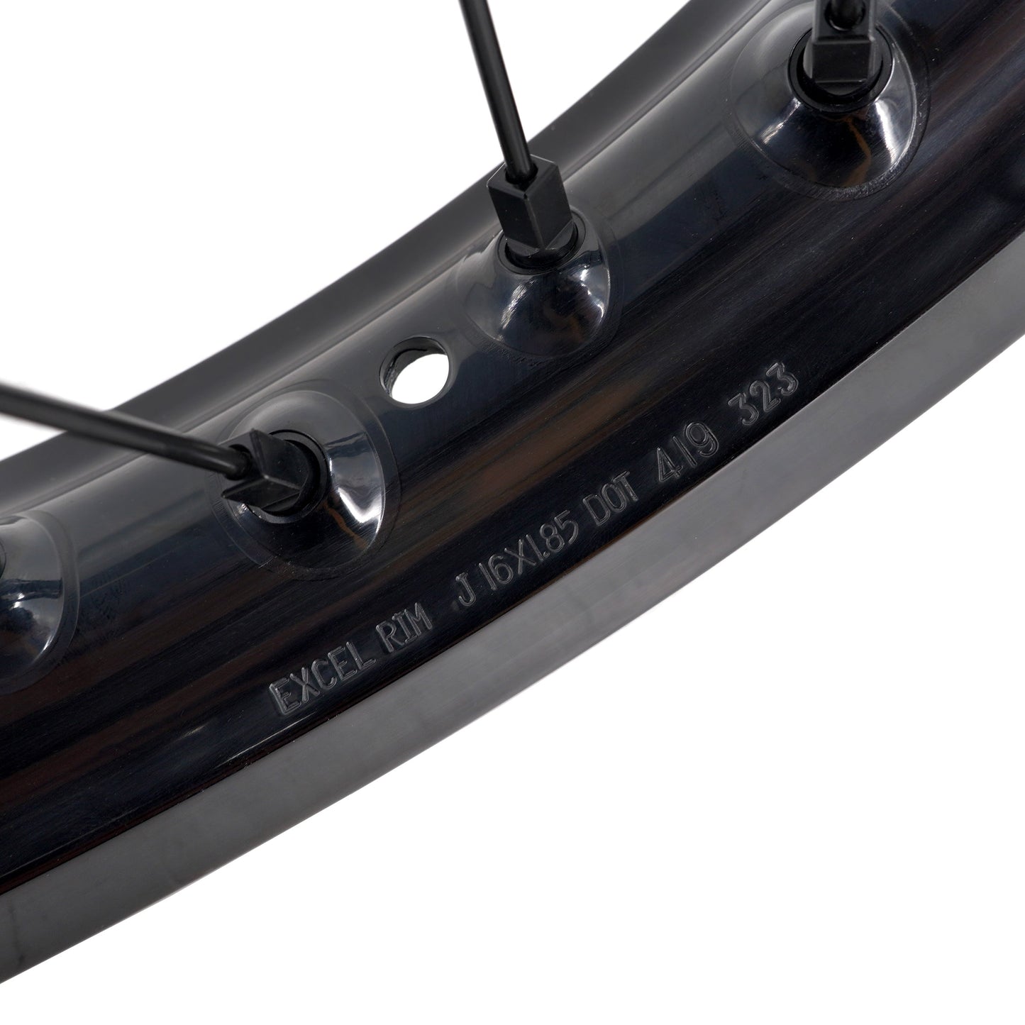 KKE 19 in. / 16 in. Spoke Alloy Wheels with Black Takasago EXCEL Rims - Talaria Sting