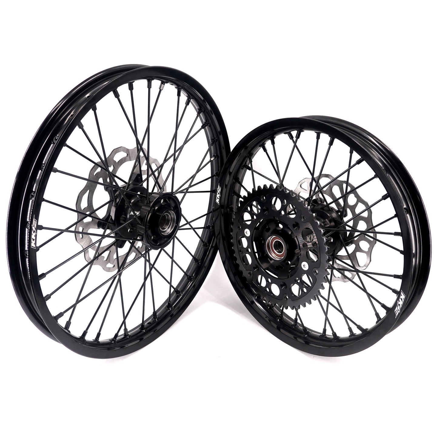 KKE Enduro 1.6*21" & 2.15*18" CNC Hub Electric Dirtbike Alloy Wheels Rims Fit STARK VARG All Black
