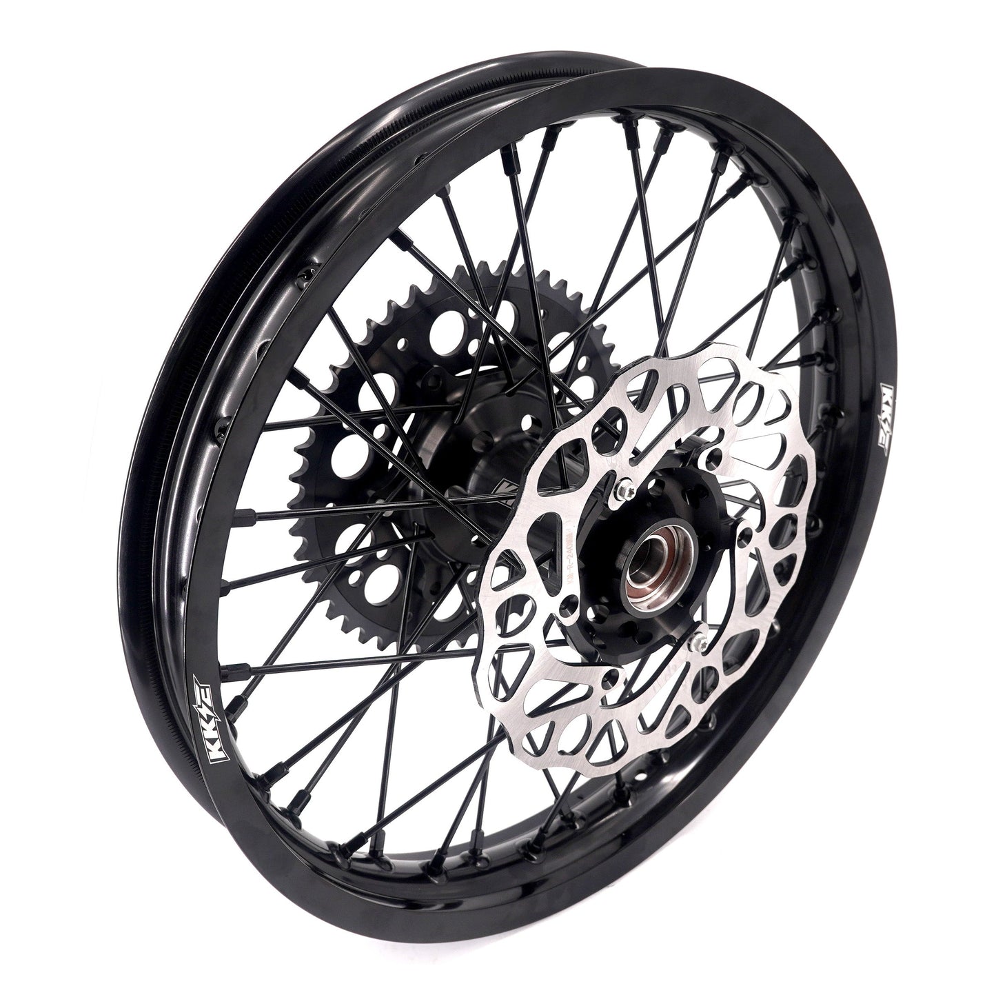 KKE Enduro 1.6*21" & 2.15*18" CNC Hub Electric Dirtbike Alloy Wheels Rims Fit STARK VARG All Black